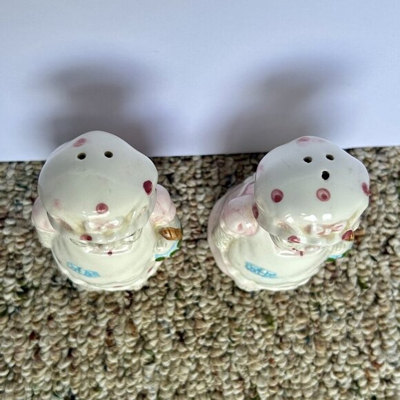 Kitty Cats with Polka Dot Bonnets 5pc Ceramic Kitchen Counter Utility Set - Picture 13 of 16